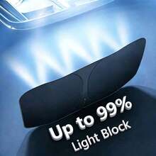 Portable Car Sunshade, Upgraded Thickened Uv Protection. One-Piece Windshield Sunshade, Easy Installation, Foldable Storage. Efficient Heat Insulation And Uv Protection, Effectively Blocks Strong Light And Ultraviolet Rays. - A - View 4