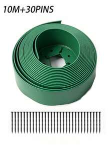 1pc Dig-Free Garden Edging Kit Made Of PE Material, 16.4 Feet Black Landscape Border, 2 Inches In Height, Durable And Easy To Install, Comes With 15 Anchoring Stakes, Suitable For Flower Beds, Tree Rings And Walkways - multicolor - View 15