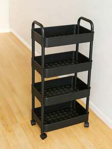 5/4/3 Tier Storage Cart - Durable Plastic Material, Easy To Move, Suitable For Kitchen, Bathroom, Bedroom - (Easy To Move And Convenient) Black & White Underwear Storage Box, Thickened Tube, Strong Load-Bearing, Multi-Layer Storage Rack, Suitable For Kitchen, Bedroom And Outdoor Camping, Durable Plastic Design, Multi-Functional Storage Cart | Modern Storage Rack | Sturdy Storage Rack, Halloween, Christmas Gift - Multicolor - View 14