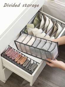 Found Favorite 3pcs Bra Drawer Organizer Bags, Underwear Drawer Storage Box, Underwear Storage Box, Wardrobe Storage Box, Drawer Storage Box, Mesh Drawer Storage - Multicolor - View 1