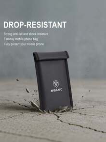 1PC Faraday Signal Blocker Pouch Anti Radiation Phone Case Shielding Bag Block 5G WiFi Bluetooth GPS Anti Tracking Privacy Protection Travel Home Office Car - A - View 4