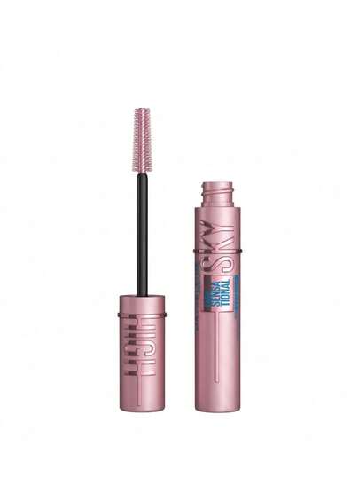 Maybelline Lash Sensational Sky High Waterproof Mascara Very Black 7.2 Ml – Mascara, Waterproof, For Women, Very Black, Bamboo Extract, Suitable For Daily Makeup Routine