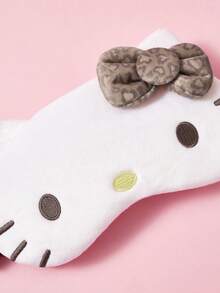 HELLO KITTY AND FRIENDS | SHEIN 印花睡眠遮光眼罩，可有效遮光，柔軟布料 - 棕色 - 查看 7