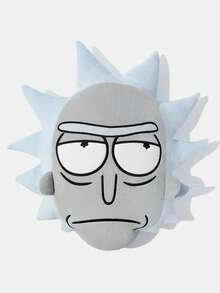 Rick and Morty X SHEIN 1pc Cartoon Character Shaped Pillow - Baby Blue - View 5