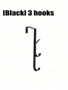 Over-The-Door Hooks, Multi-Functional Space-Saving Vertical Storage Hooks, No-Drill Door Hanging Storage Rack, Suitable For Bathroom, Bedroom, Entryway, Sturdy Door Back Clothing Rack, Towel Rack, Home Bathroom Accessories, Home Decor Storage - Vertical Hook - View 11