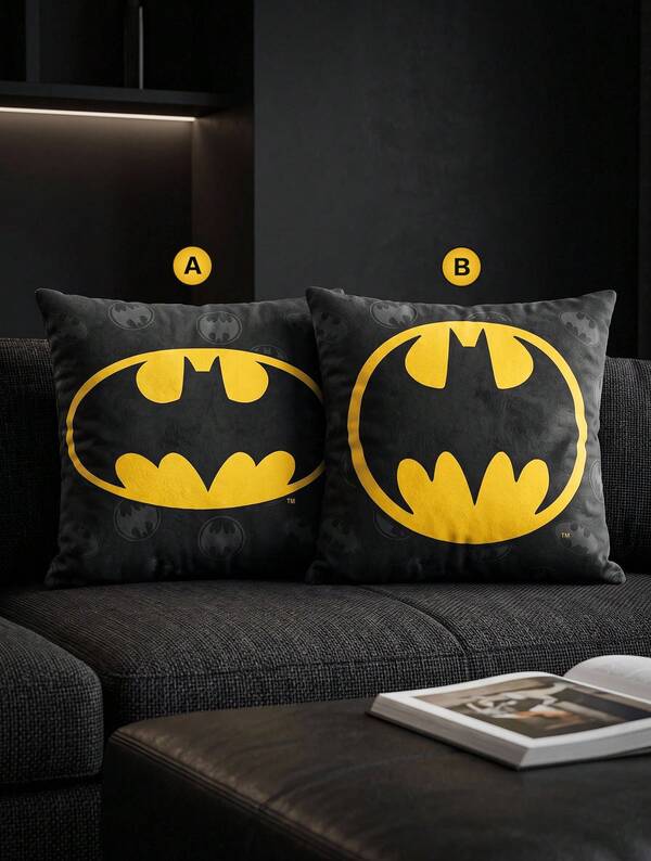 Batman X Joivida 1pc Pillowcase (Filler Not Included), Comfortable Fleece Fabric, 45*45cm