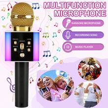 Teckwe Portable Wireless Handheld Microphone, Multifunctional Karaoke Microphone, Available In A Variety Of Colors - Silver - View 4