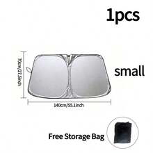 Portable Car Sunshade, Upgraded Thickened Uv Protection. One-Piece Windshield Sunshade, Easy Installation, Foldable Storage. Efficient Heat Insulation And Uv Protection, Effectively Blocks Strong Light And Ultraviolet Rays. - A - View 14