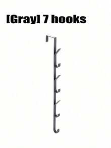 Over-The-Door Hooks, Multi-Functional Space-Saving Vertical Storage Hooks, No-Drill Door Hanging Storage Rack, Suitable For Bathroom, Bedroom, Entryway, Sturdy Door Back Clothing Rack, Towel Rack, Home Bathroom Accessories, Home Decor Storage - Vertical Hook - View 10