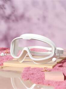 1pc Adult Large-Frame Swimming Goggles, Anti-Fog HD Vision, Soft Silicone Comfort Fit, Ideal For Swimming Training, Pool, Beach, Durable Swim Gear For Men And Women" - Multicolor - View 7