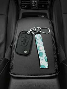 1PC Polyester Lightweight Durable Anti Slip Portable Sky Blue Golf Print Keychain Short Hand Held Key Cord Car Key Backpack Pendant Accessory For Sports Outdoor Travel Daily Gift For Driver Golfer - Multicolor - View 2