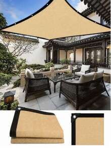 Ultraviolet Protection Outdoor Sunshade Cover, Suitable For Patios, Gazebos, Gardens, Backyards, Balconies, Decks, Swimming Pools And Courtyards. Durable And Breathable Privacy Sunshade Curtain, With Reinforced Edges, Easy To Install - multicolor - View 11