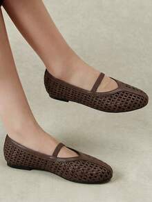 Styleloop Ladies, Rubber Band, Flat Shoes, Vacation Atmosphere, Summer Wear, Travel Essentials, Y2K, Cool Girl Night Out Wear - dark brown - View 3