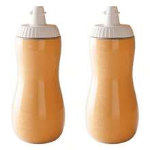 Plastic Pressurized Spice Bottle, 500ml Capacity, Reusable Sauce Dispenser, Leakproof, Suitable For Ketchup, Sesame Sauce, Salad Dressing, And Kitchen Use - Multicolor - View 12