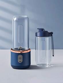 Teckwe Single/Dual-Cup USB Rechargeable Juicer, Fresh Juice Cup With Sports Lid. Multifunctional Portable Juicer Cup, Functioning As A Fruit Blender, Drink Maker And Smoothie Maker. Built-In 1500mAh Battery. USB Cable Not Included. - one size fits all - View 9