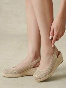 Styleloop Women's Wedge & Platform Shoes, Bohemian, Beach Vacation, Western Wind, Summer Wear, Travel Essentials Fall Shoes - Naked beige - View 6