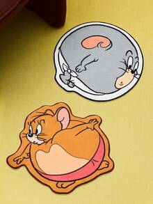 TOM & JERRY X Joivida 1 قطعة سجادة فأر - حصيرة أرضية كرتونية مرخصة، ديكور منزلي من الفرو الناعم - 1PC - مشاهدة 2