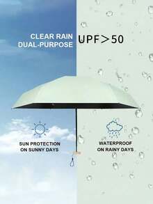 Found Favorite 7.5 Inch/19Cm Mini Folding Umbrella, Umbrella For Women, Portable Outdoor Sun Um - Multicolor - View 2