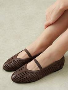 Styleloop Ladies, Rubber Band, Flat Shoes, Vacation Atmosphere, Summer Wear, Travel Essentials, Y2K, Cool Girl Night Out Wear - dark brown - View 6