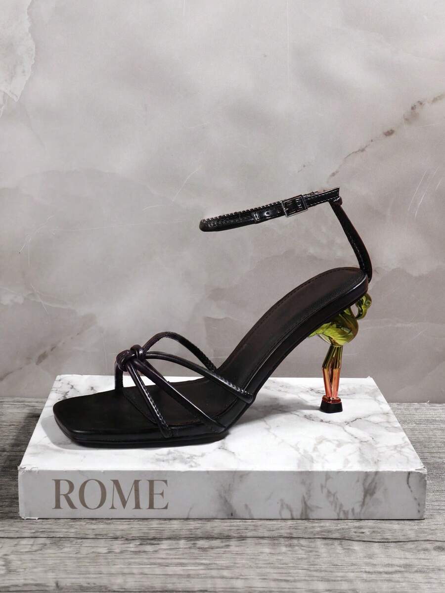 SHUZIA Sandalias De Tacón Alto Para Mujeres - Negro - Ver 1