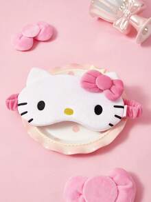 HELLO KITTY AND FRIENDS | SHEIN 印花睡眠遮光眼罩，可有效遮光，柔軟布料 - 粉色 - 查看 6