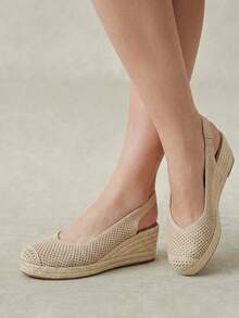 Styleloop Women's Wedge & Platform Shoes, Bohemian, Beach Vacation, Western Wind, Summer Wear, Travel Essentials Fall Shoes - Naked beige - View 2