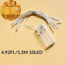 1pc 1.5/3/6m Home Decor Led Fairy String Lights,Battery Powered, Indoor Room Wall Decor Led Lights String, Outdoor Garden Tree Decor Light,Bedroom Decorations ,Wedding Birthday Party Festival Decor String Light,Camping Tent Decorations Light - Multicolor - View 26