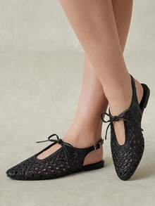 Styleloop Ladies, Buckles, Flat Shoes, Vacation Atmosphere, Summer Wear, Travel Essentials, Y2K, Cool Girl Night Out Wear - Black - View 1