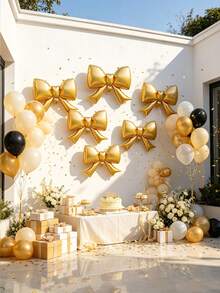 The Bow-Tie Aluminum-Foil Balloon Set Is Suitable For Birthday Parties, Engagement Ceremonies, Girl-Themed Banquets, And Interior Decoration Of Shops. - 6 22-inch bows. - View 10