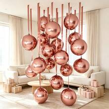 18‑Inch Heart‑Shaped Foil Balloon Set, Ideal For Wedding Decor, Engagement Parties, Birthday Parties And Anniversaries. Renderings Are For Reference Only. Balloons Only, Contents And Accessories Are Not Included. - 10 10 inch 4D balls - View 4