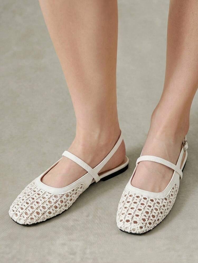 Styleloop Ladies, Buckles, Flat Shoes, Vacation Atmosphere, Summer Wear, Travel Essentials, Y2K, Cool Girl Night Out Wear Fall Shoes - White - View 7