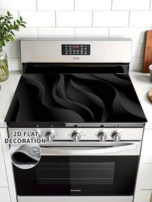 Non-Slip Heat Resistant Oven Mat With 2D Print, Scratch Proof Washable Rubber Pad For Glass Oven Toaster, Washer Dryer Cover, Home Decor Accessory - Multicolor - View 8
