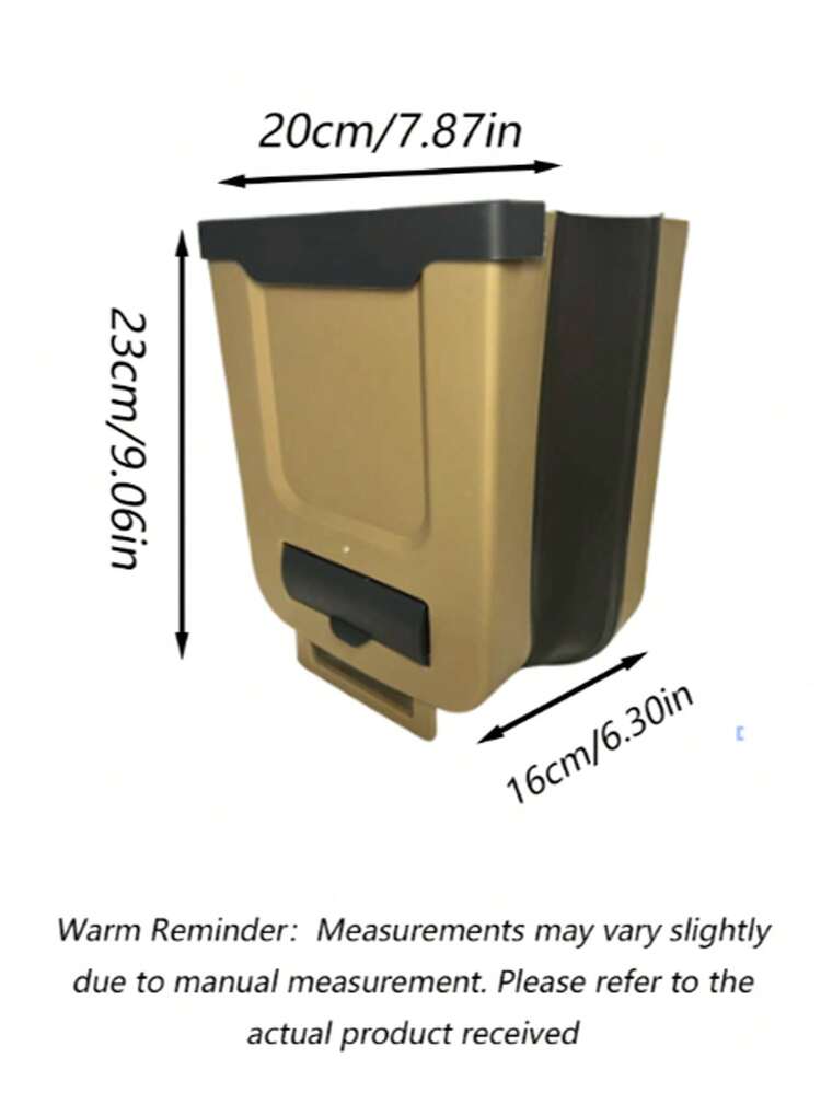 可折疊車用垃圾桶，壁掛式廚房垃圾桶附翻蓋門 - 耐用緊湊型車用垃圾桶，開放式設計方便使用，適用於汽車、SUV、卡車，駕駛者與乘客的理想選擇，壁掛式垃圾桶 - A - 查看 14