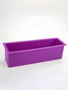 Bộ khuôn xà phòng silicon hình chữ nhật kèm hộp gỗ và dao cắt, bộ dụng cụ làm xà phòng thủ công bền, dễ tách khuôn, chống dính, dùng được trong lò nướng và máy rửa bát, quà tặng thủ công handmade - Màu tím - Xem 8