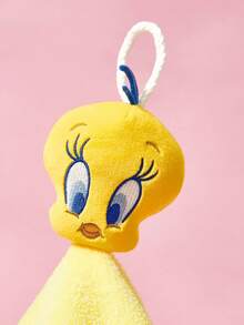 LOONEY TUNES X SHEIN 立體卡通掛式手巾 - 黃色 - 查看 2