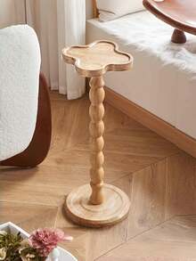 1PC Round Wooden Mixed Color Multifunctional Pedestal Coffee Plant Stand Side Table For Living Room Sofa Bedroom Durable Non Slip Easy Clean Space Saving Versatile Home Furniture Gift - Multicolor - View 11