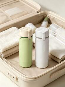 1pc Travel Refillable Bottles Set, 4‑In‑1 Portable Travel Dispenser Kit, Leak‑Proof Approved Travel Size Containers For Shampoo Lotion Cosmetics - Multicolor - View 9