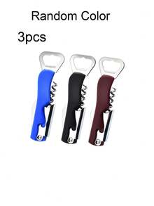 1/3/6pcs Stainless Steel Multifunctional Bottle Opener: For Wine, Beer And Bottle Caps - Great For Restaurants, Hotels And Bars - Multicolor - View 8