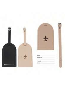 Found Favorite Fashionable And Lightweight, Suitable For Flying Back To School, Simple Style, Fashionable Style, Airplane Pattern, Vacation Anti-Theft Luggage Tag - Multicolor - View 11