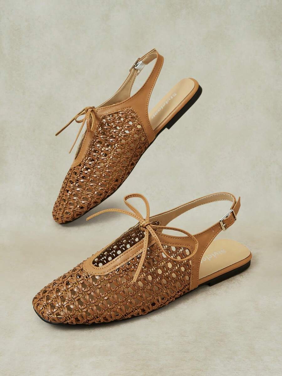 Styleloop Ladies, Buckles, Flat Shoes, Vacation Atmosphere, Summer Wear, Travel Essentials, Y2K, Cool Girl Night Out Wear - Brown - View 1