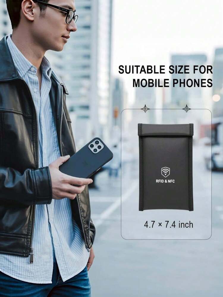 1個法拉第訊號屏蔽袋 防輻射手機屏蔽袋 阻隔5G WiFi 藍牙 GPS 防追蹤 隱私保護 旅行居家辦公車用 - A - 查看 6