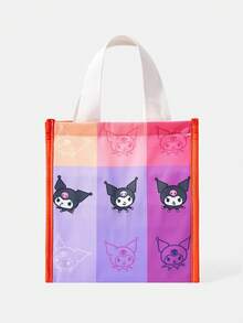 HELLO KITTY AND FRIENDS | SHEIN 條紋動漫圖案便當袋，可愛卡通印花保溫餐袋，輕量設計 - 卡通-7 - 查看 2
