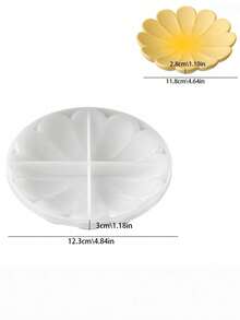 Flower Petal Silicone Mold, DIY Plaster Aroma Diffuser Tray Mold For Resin Epoxy Jewelry Dish Trinket Tray Ornament Craft Making - flower - View 11