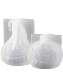 3D Halloween Pumpkin Silicone Mold, Devil Face Jack-O'-Lantern Mold For Candle Plaster Soap Making, DIY Craft Party Decor - Pumpkin - View 9