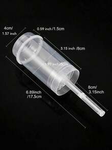 10pcs/20pcs Plastic Cake Push Pop Containers With Lids, Reusable Round Shape Push Up Cake Shooter Clear Cake Holders For Ice Cream Baking Molding - Clear - View 5
