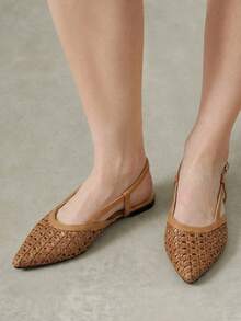 Styleloop Ladies, Buckles, Flat Shoes, Vacation Atmosphere, Summer Wear, Travel Essentials, Y2K, Cool Girl Night Out Wear Fall Shoes - Brown - View 9