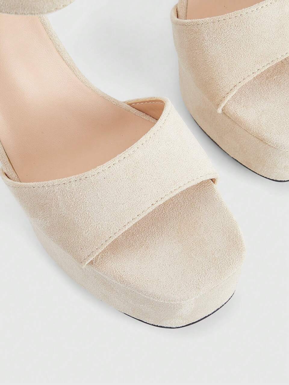CUCCOO LuxiPop Women's High-Heeled Sandals Summer Temperament Thick-Heeled Versatile Fashion Super-High-Heeled Model Commuter Nightclub, Vacation Atmosphere, Summer