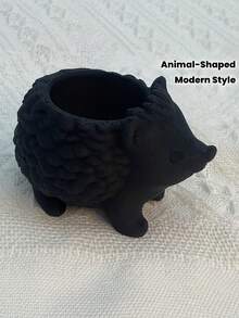 1PC Small Size Durable Non Slip Waterproof Rustproof Scratch Resistant Realistic Hedgehog Shape Modern Style Cute Succulent Plant Pot Planter Desktop Desk Home Office Bookshelf Window Sill Decor Garden Gift Housewarming Birthday - multicolor - View 7
