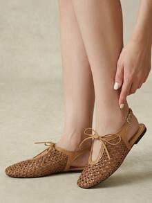 Styleloop Ladies, Buckles, Flat Shoes, Vacation Atmosphere, Summer Wear, Travel Essentials, Y2K, Cool Girl Night Out Wear - Brown - View 4