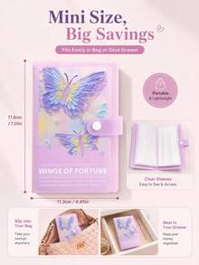 1pc A5 100-Page Savings Challenge Book Simple And Fun Way To Save Money Office Supplies Student Notebook - Savings Book - View 3